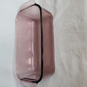 Pyrex Vintage Cranberry 1.5qt 8.5x4.5x2.5 Loaf Pan